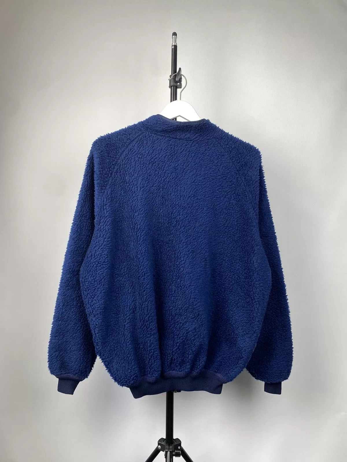 Helly Hansen Light Jackets Helly Hansen × Vintage 80s Vintage Helly Hansen Blue Full Zip Fleece Sherpa Jacket Streetwear