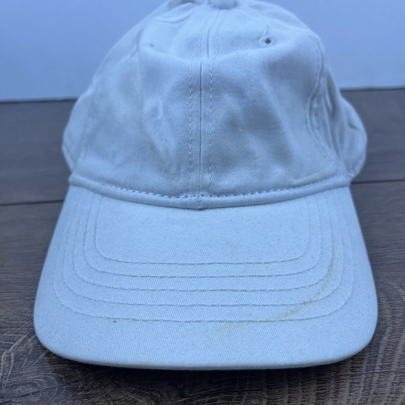Other Hats Other Plain White Hat White Hat Adjustable Adult Size Hat White Ca