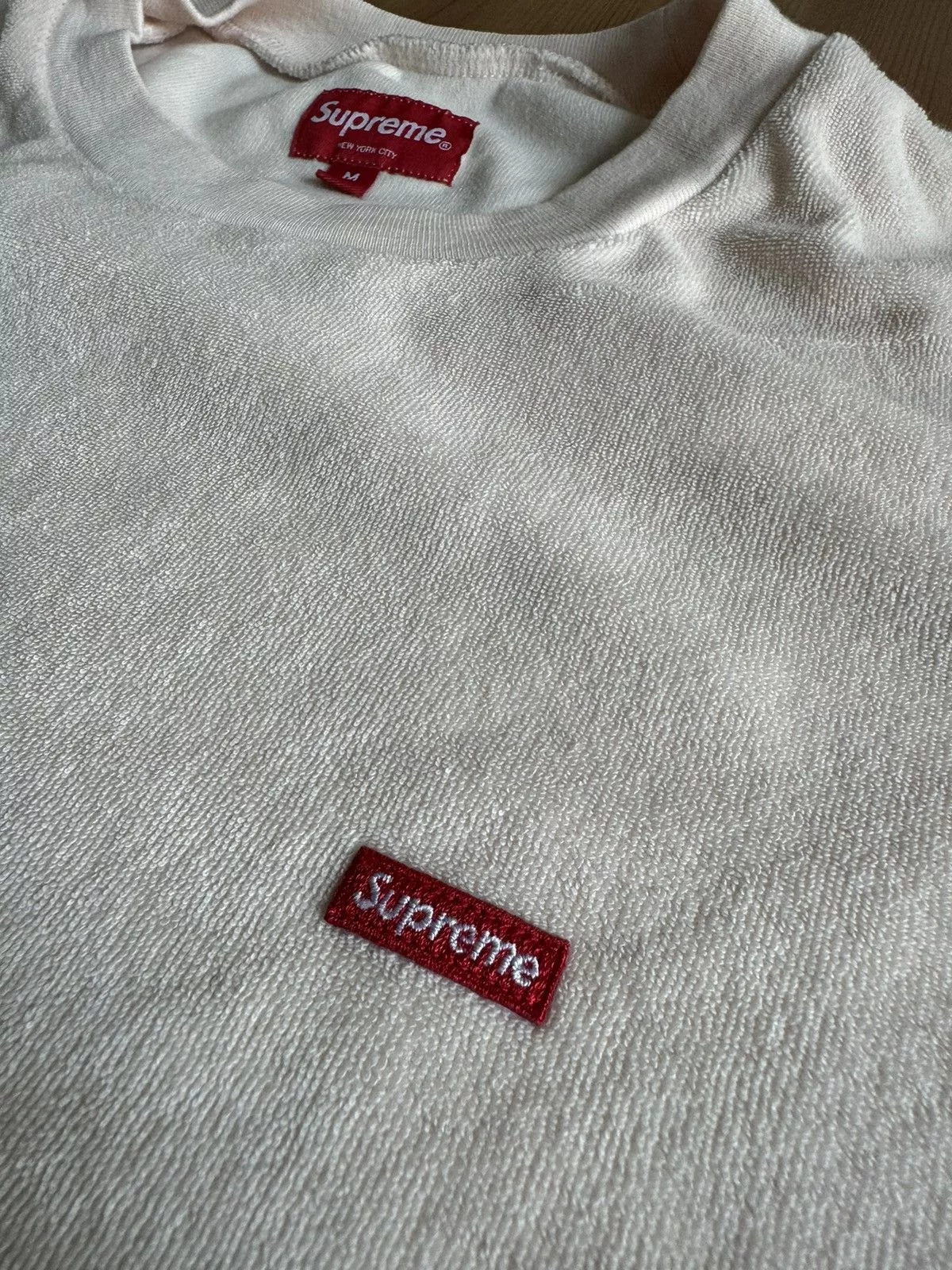Supreme Short Sleeve T Shirts Supreme Terry Tee Pink