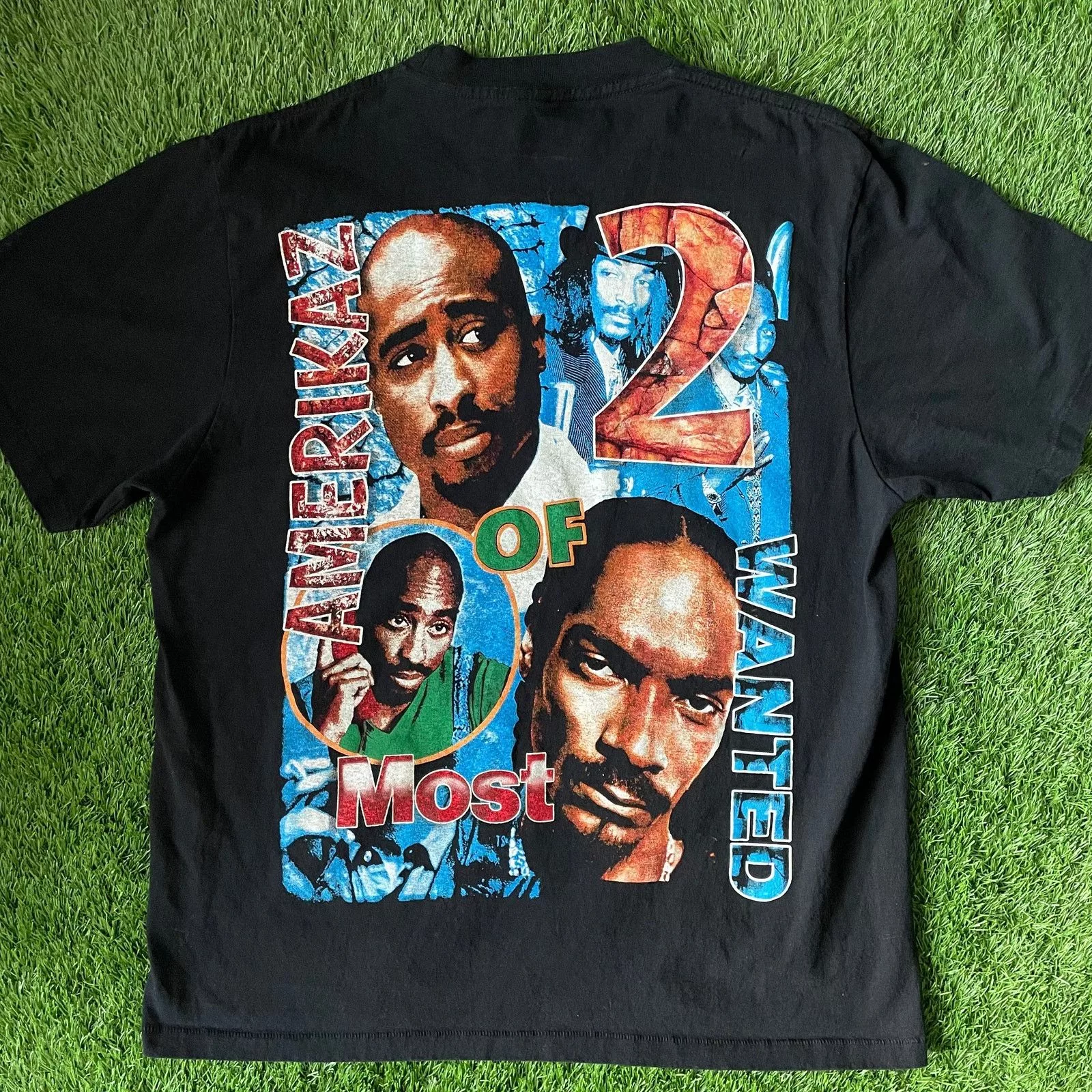 Rap Tees Short Sleeve T Shirts Rap Tees 2Pac Rap Tee Black