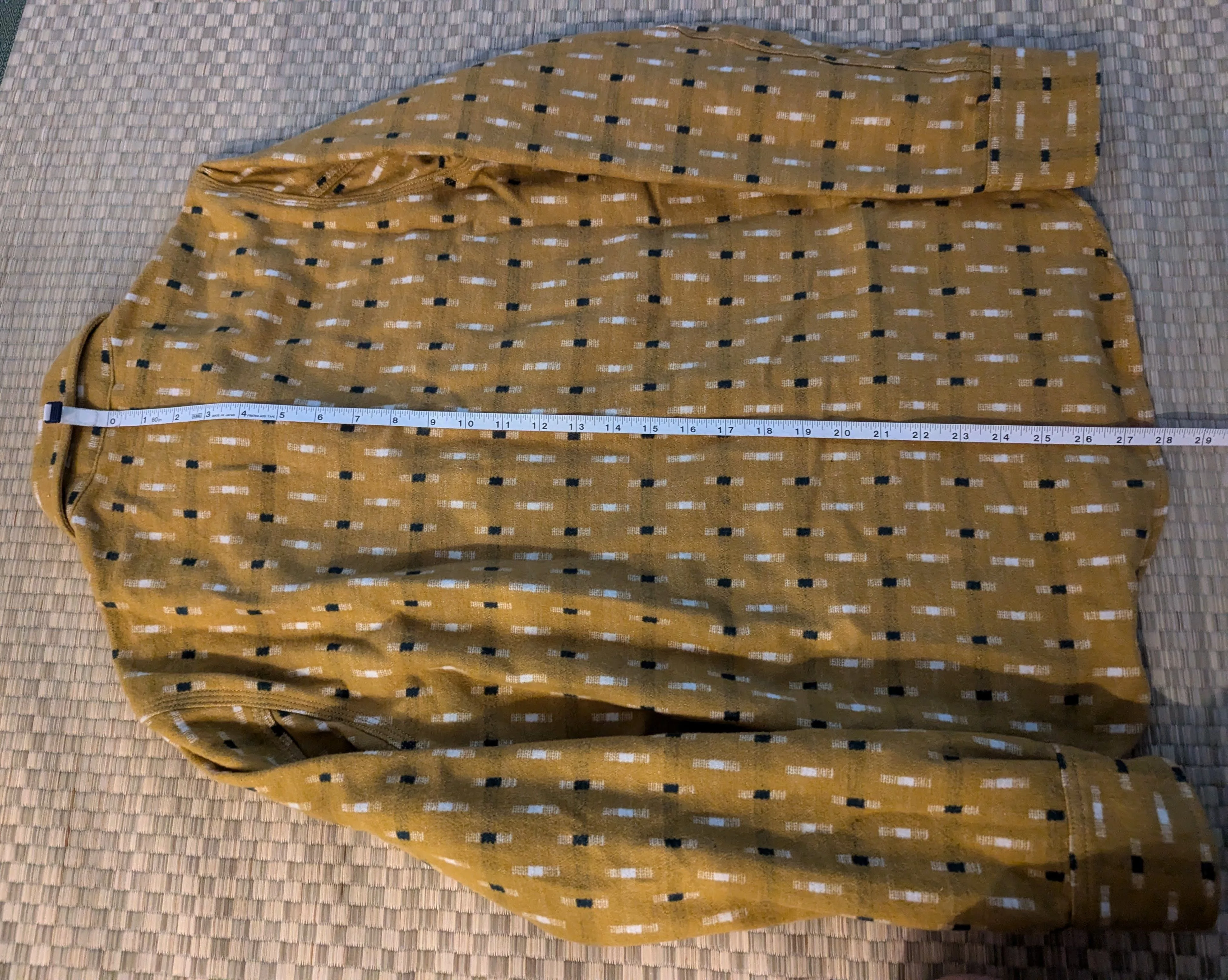 Rogue Territory Shirts Button Ups RGT Rogue Territory Geometric Pattern Cotton Brushed Flannel Gold