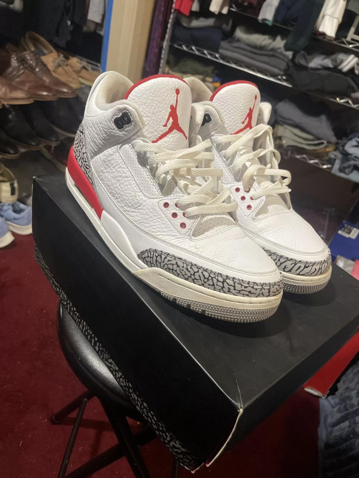 Jordan Brand Low Top Sneakers Jordan Brand Air Jordan 3 Katrina White