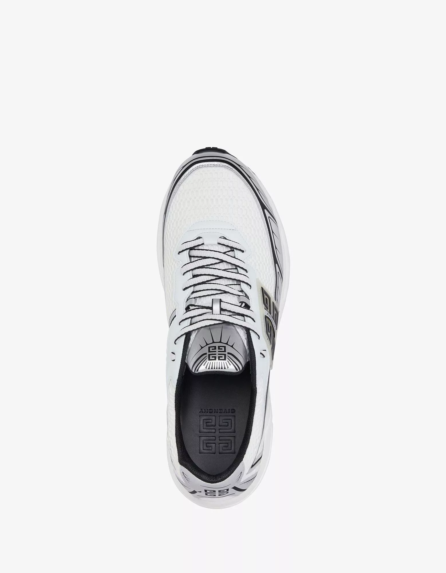 Givenchy Low Top Sneakers Givenchy White and Silver NFNTY-52 Runners
