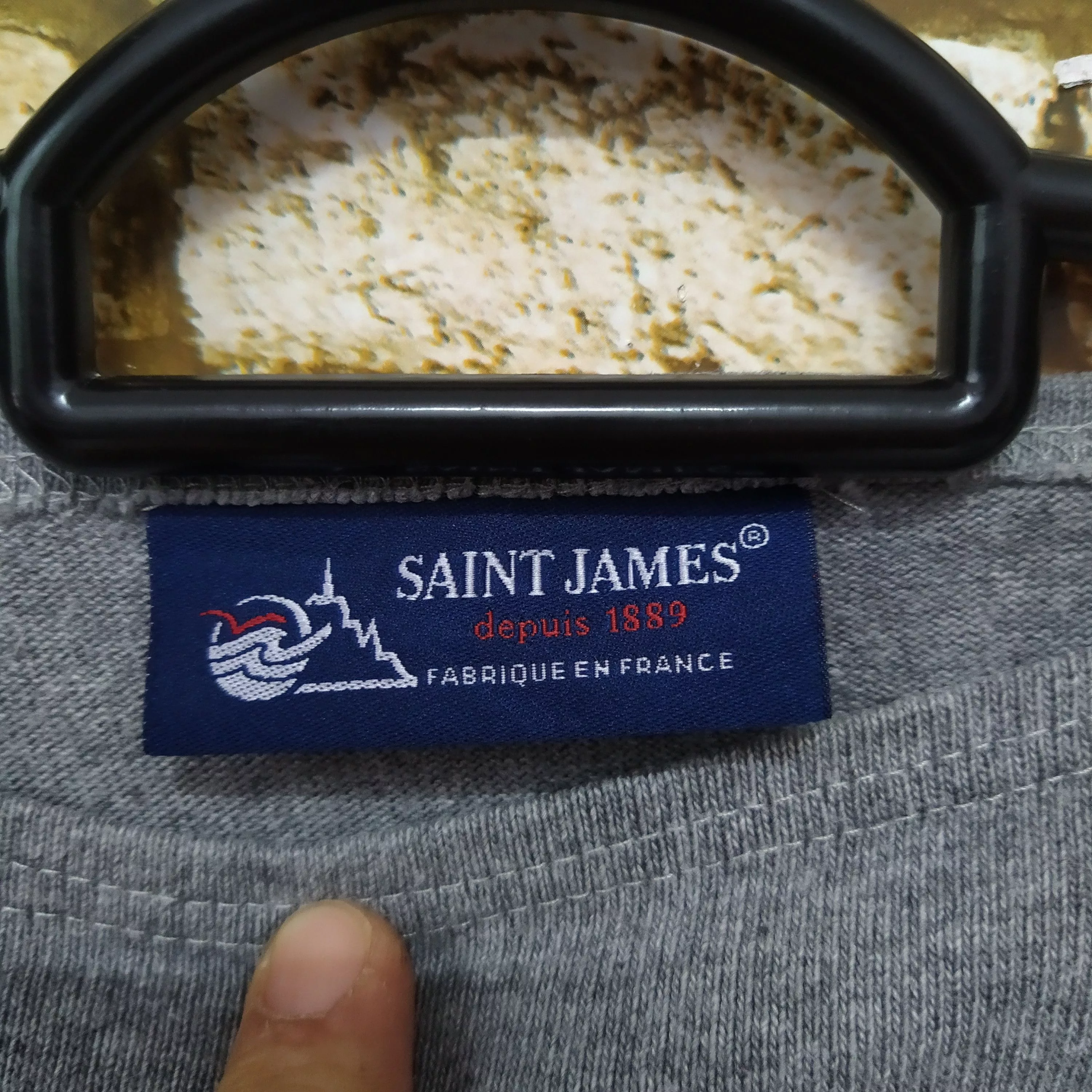 Saint James Long Sleeve T Shirts SAINT JAMES LONG SLEEVES (D233) Gray