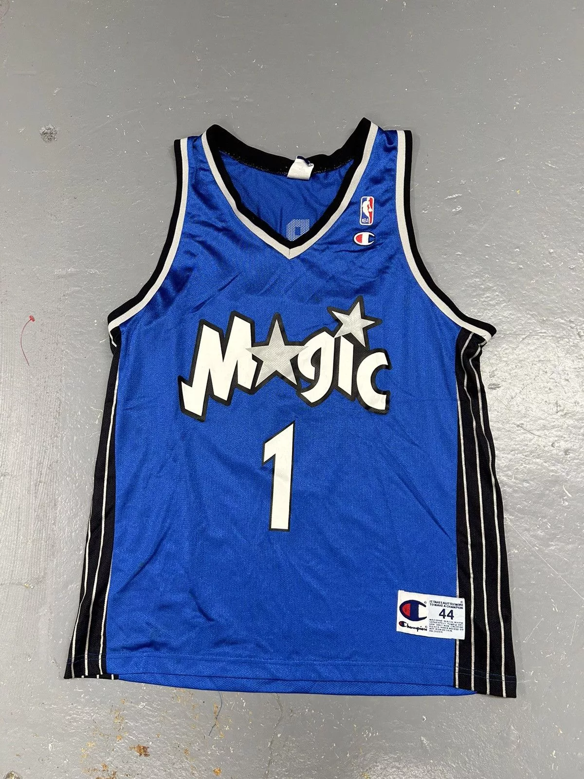 Champion Jerseys Champion × NBA × Vintage Crazy Vintage Y2K Blue Orlando Magic McGrady NBA Jersey
