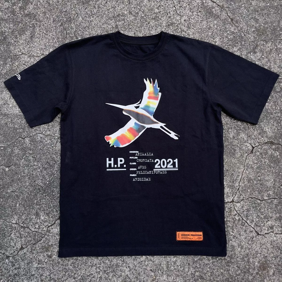 Heron Preston Short Sleeve T Shirts HERON PRESTON ANIMALIA HP 2021 Oversized Shirt Black Avant-Garde