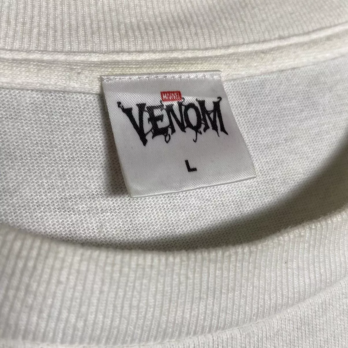 Marvel Comics Short Sleeve T Shirts Marvel Comics × Vintage Vintage Venom Marvel Comics Tee White Streetwear