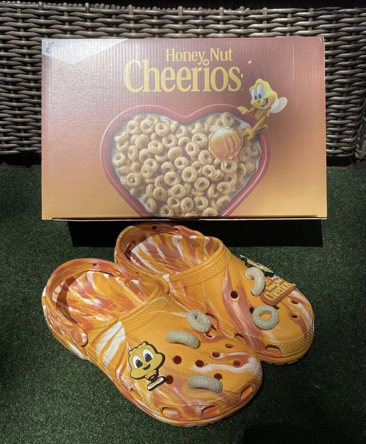 Crocs Slip Ons Crocs Classic Clog Honey Nut Cheerios Size 12 BRAND NEW Yellow