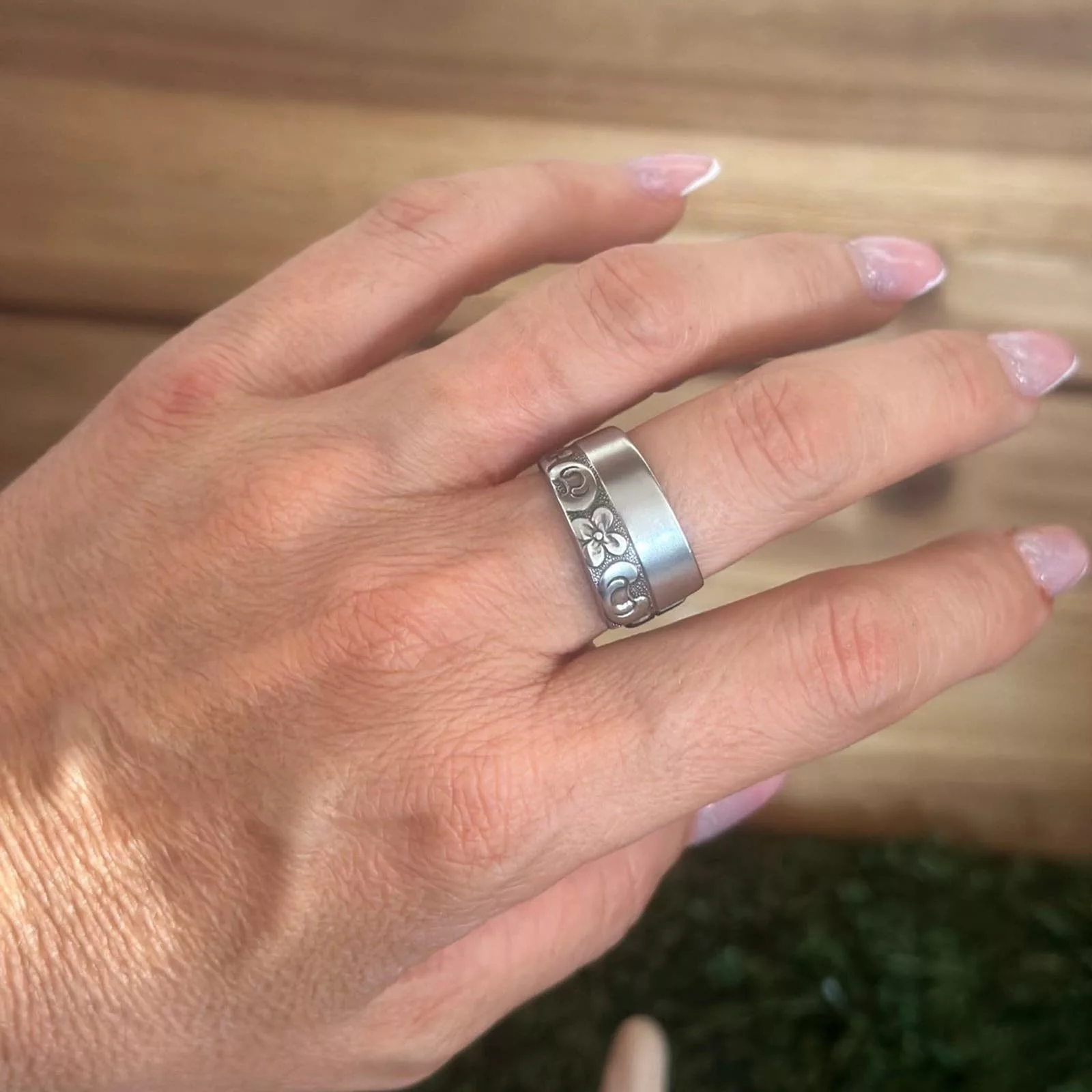 Handmade Rings Handmade Ring size 8 Silver