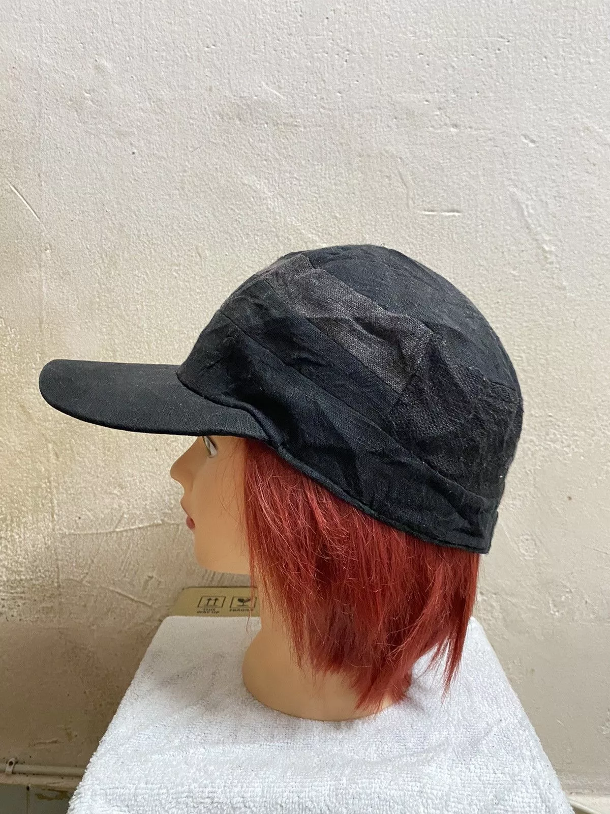 Japanese Brand Hats Japanese Brand Japanese Patchwork Cap Black