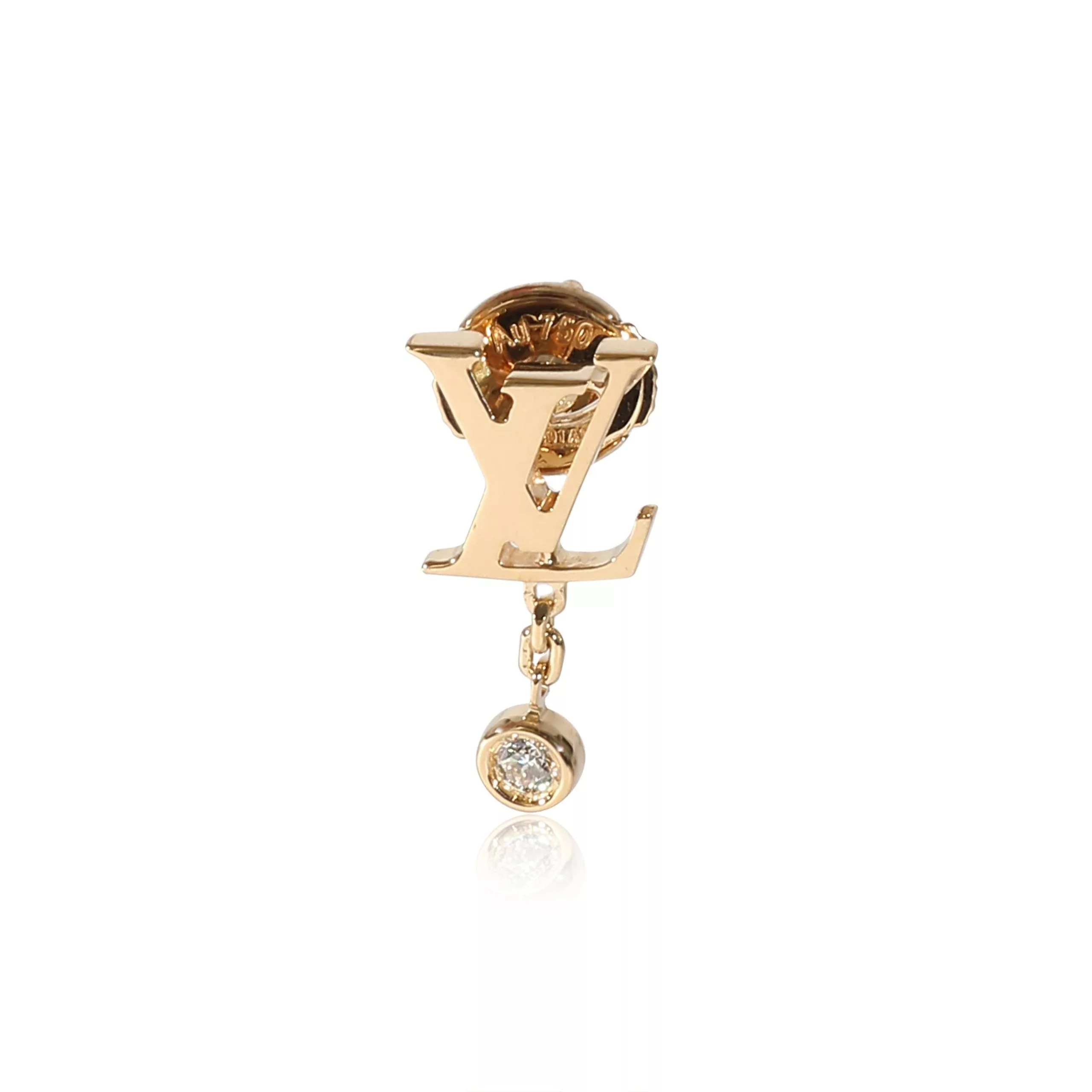 Louis Vuitton Rings Louis Vuitton Idylle Blossom Single Diamond Earring in 18K Yellow Gold 0.03 CTW