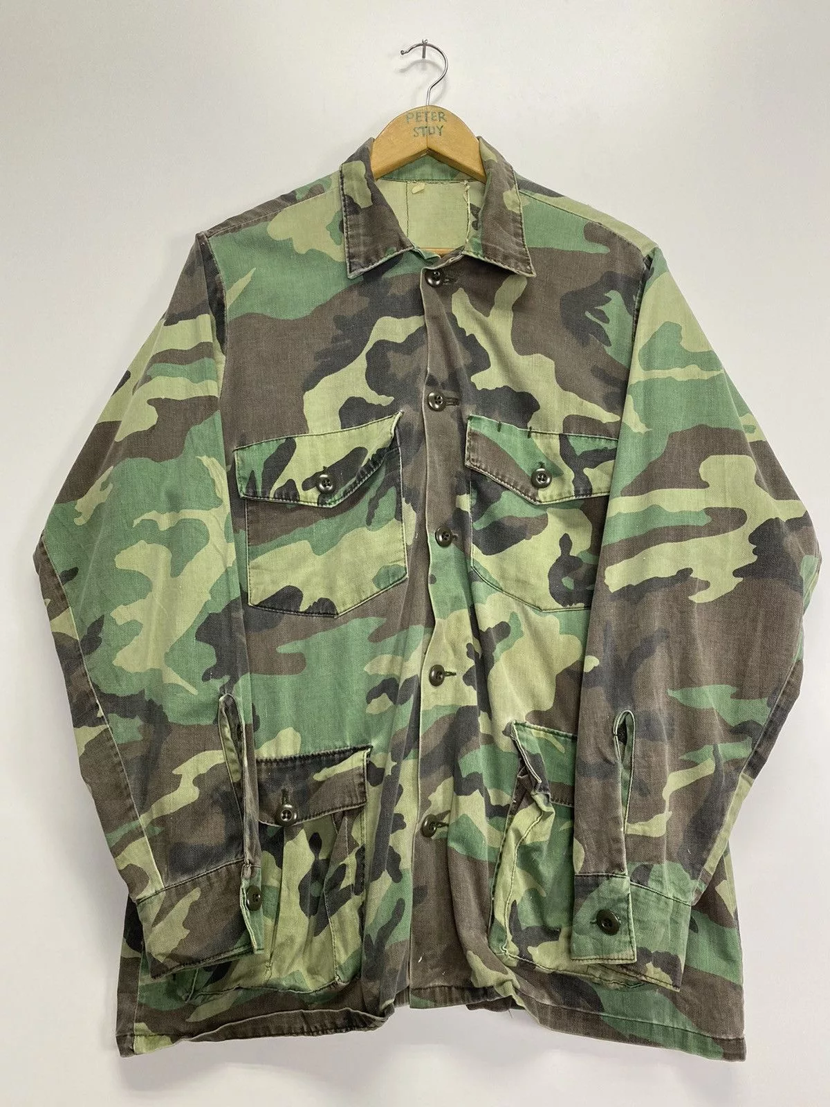 Vintage Shirts Button Ups Vintage US Army Jacket Multi
