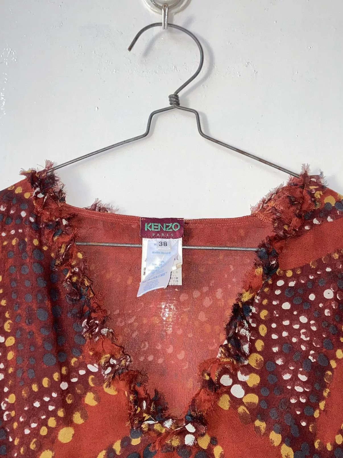 Kenzo Midi Dresses KENZO PARIS Patterned Midi Dress Red