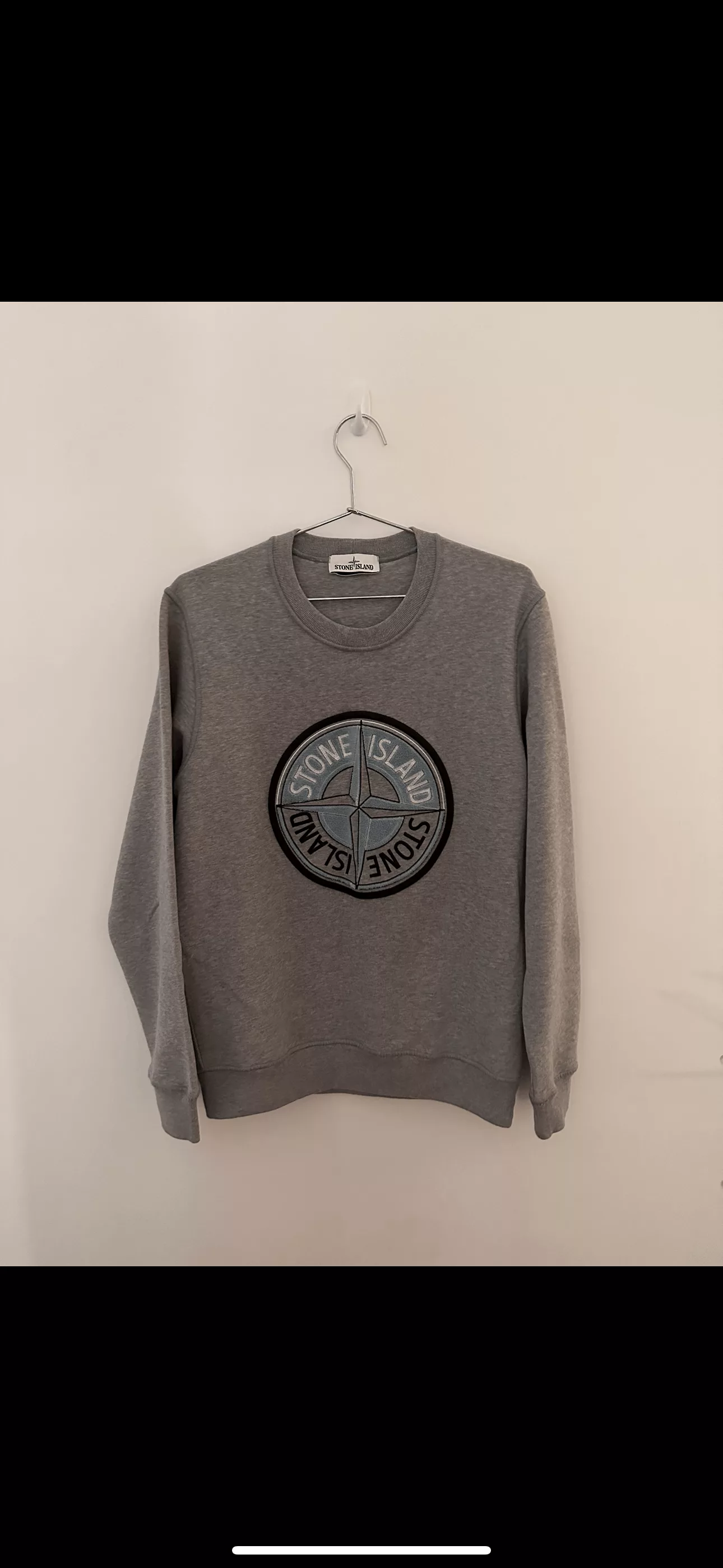 Stone Island Sweaters Knitwear Stone Island Compass Sweater Gray