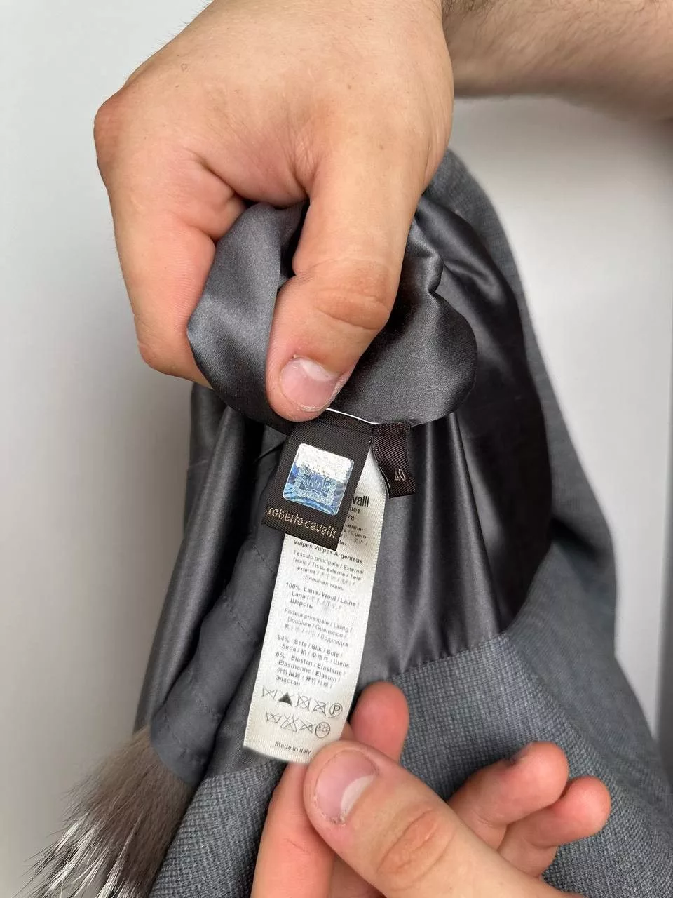 Roberto Cavalli Coats Coat roberto cavalli Gray
