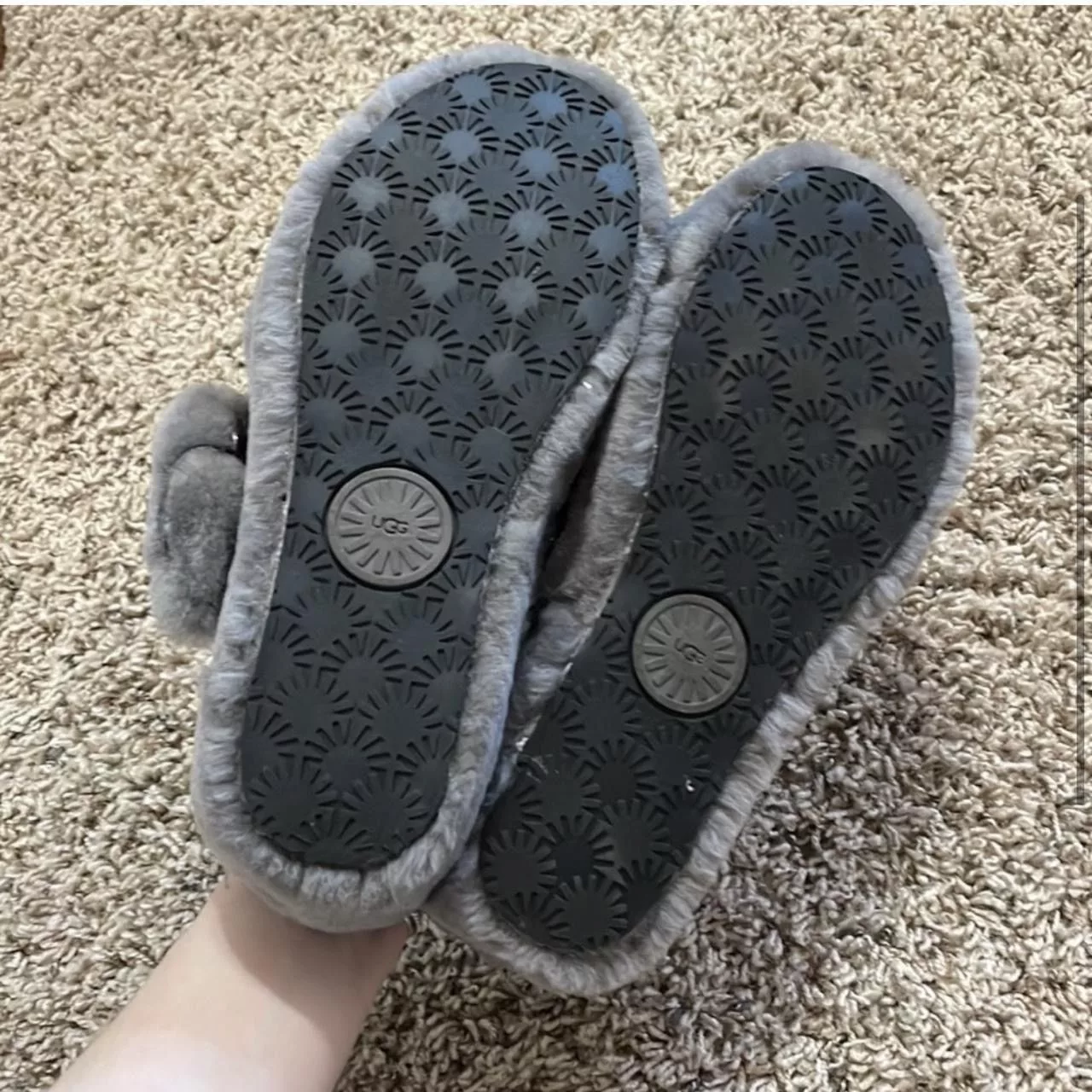 Ugg Sandals Ugg Chunky Slides Gray