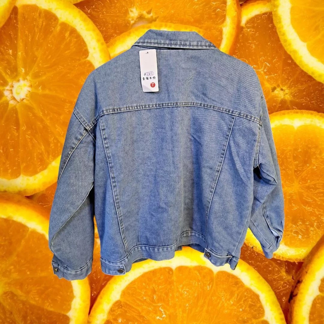 Other Light Jackets Other NWT Fleece Lined Denim Button Up Jacket Size Small Blue