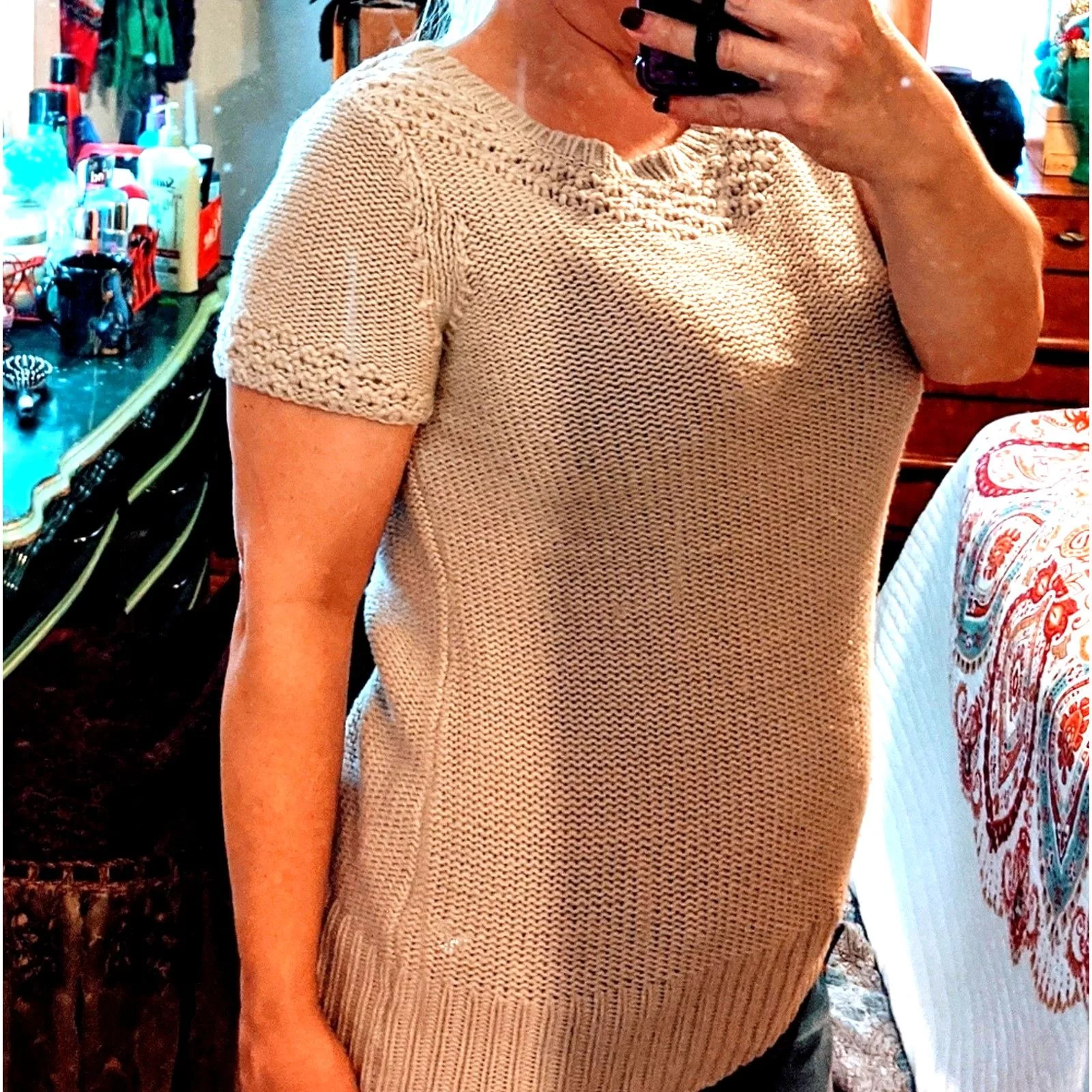 American Eagle Outfitters Sweaters American Eagle Outfitters American Eagle Short Sleeve Knit Sweater White