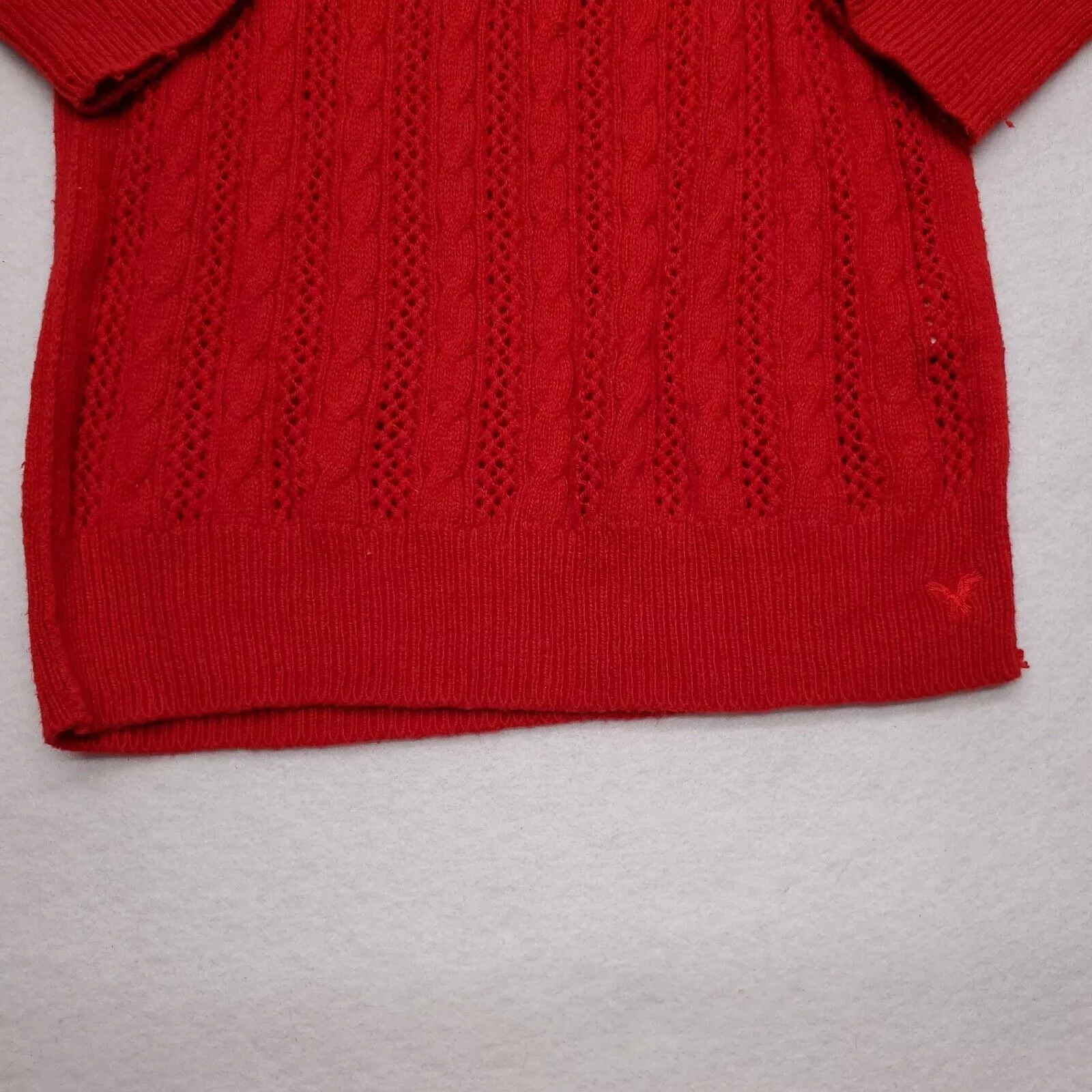 American Eagle Outfitters Vests American Eagle Outfitters American Eagle Pullover Cotton Sweater Womens Size S Red