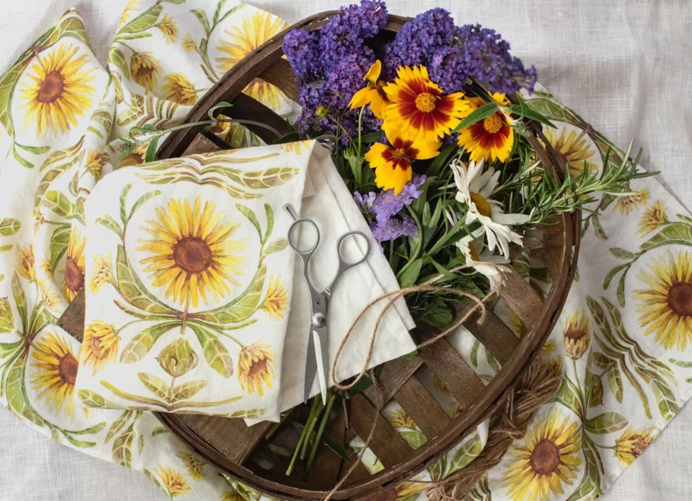 Sunflower Organic Linen Towel