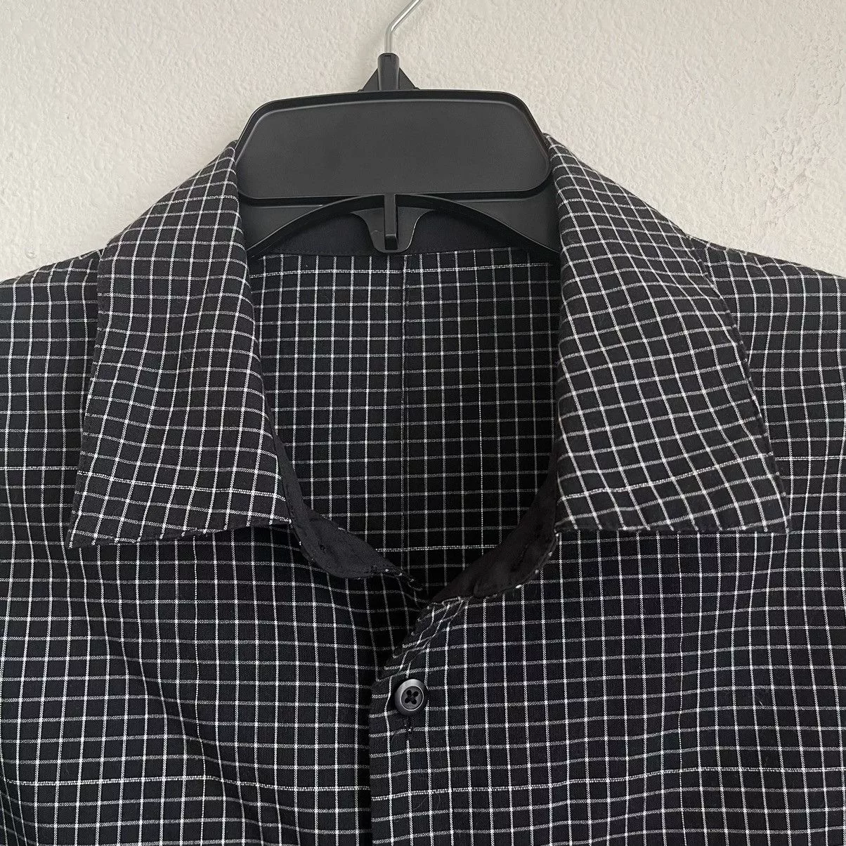 Lululemon Shirts Button Ups Lululemon Button Down Short Sleeve Checkered Pocket Shirt Black