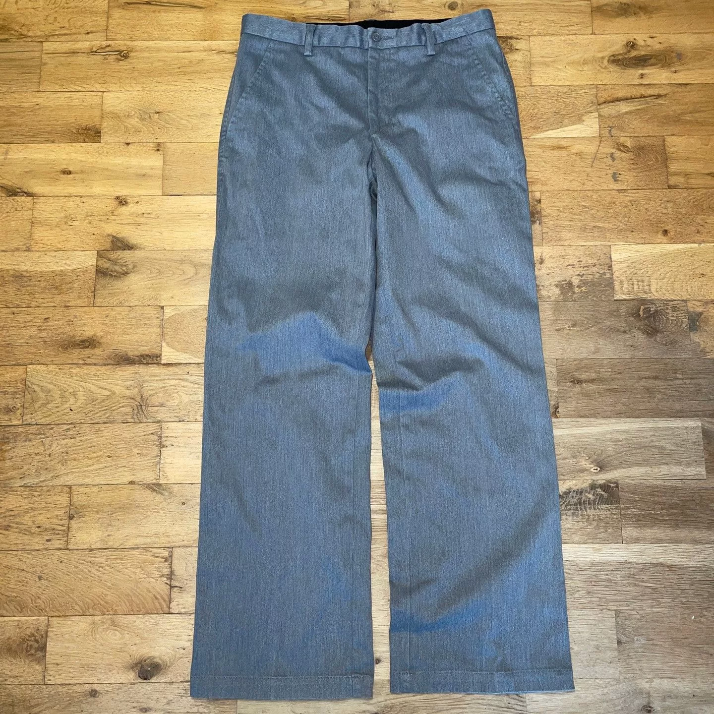 Express Casual Pants EXPRESS MEN'S FASHIONABLE CHINOS TROUSERS 33 L 32 Gray Luxury