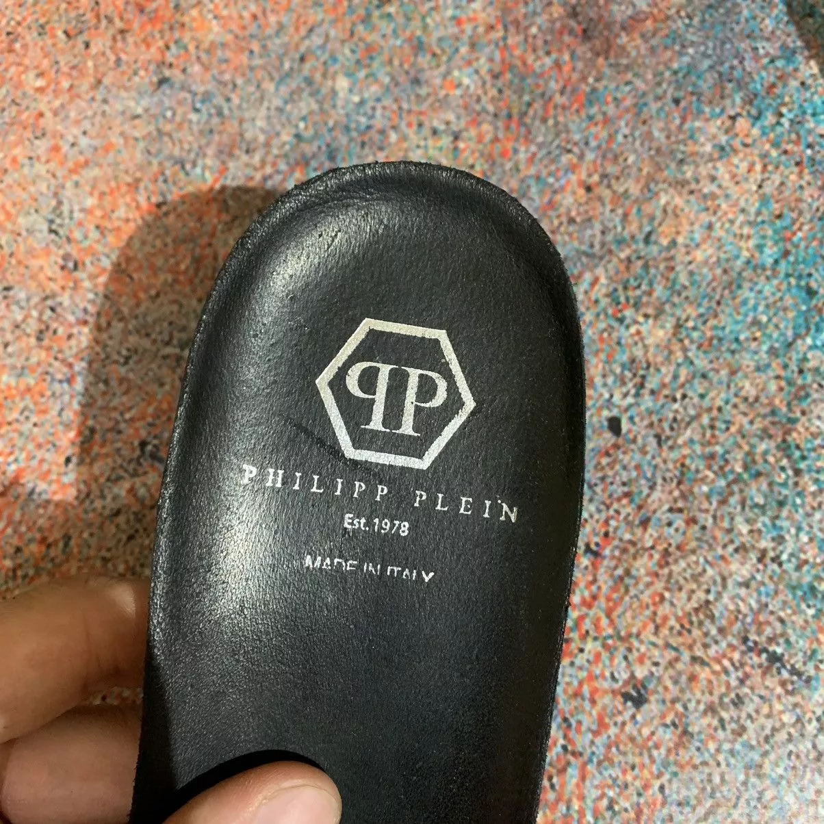 Philipp Plein Hi Top Sneakers Philipp Plein Women’s Leather Sneakers Size 38 Black Luxury