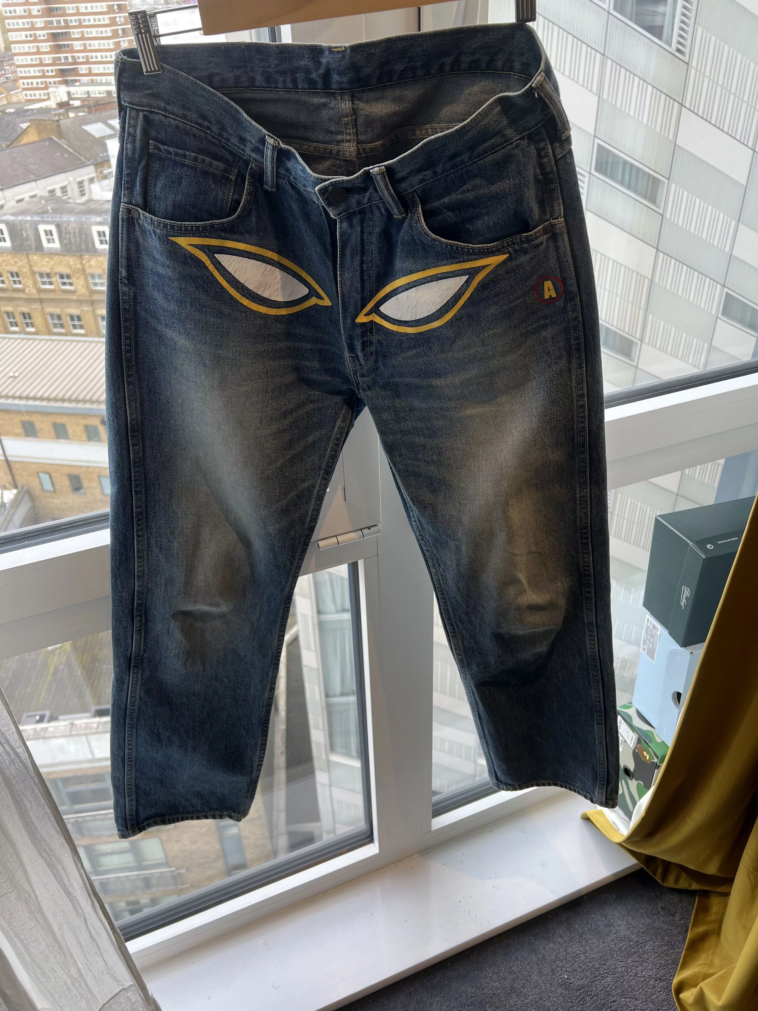 Bape Denim Shadow Bape Loose Fit Denim Purple