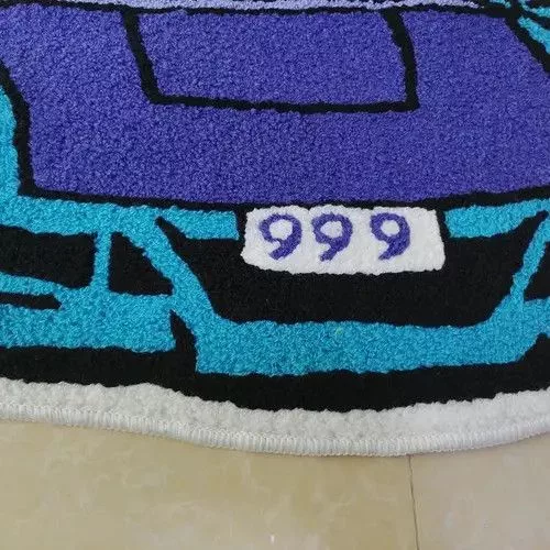 Handmade Miscellaneous 3D Handmade Car Shape Soft Rug Multi