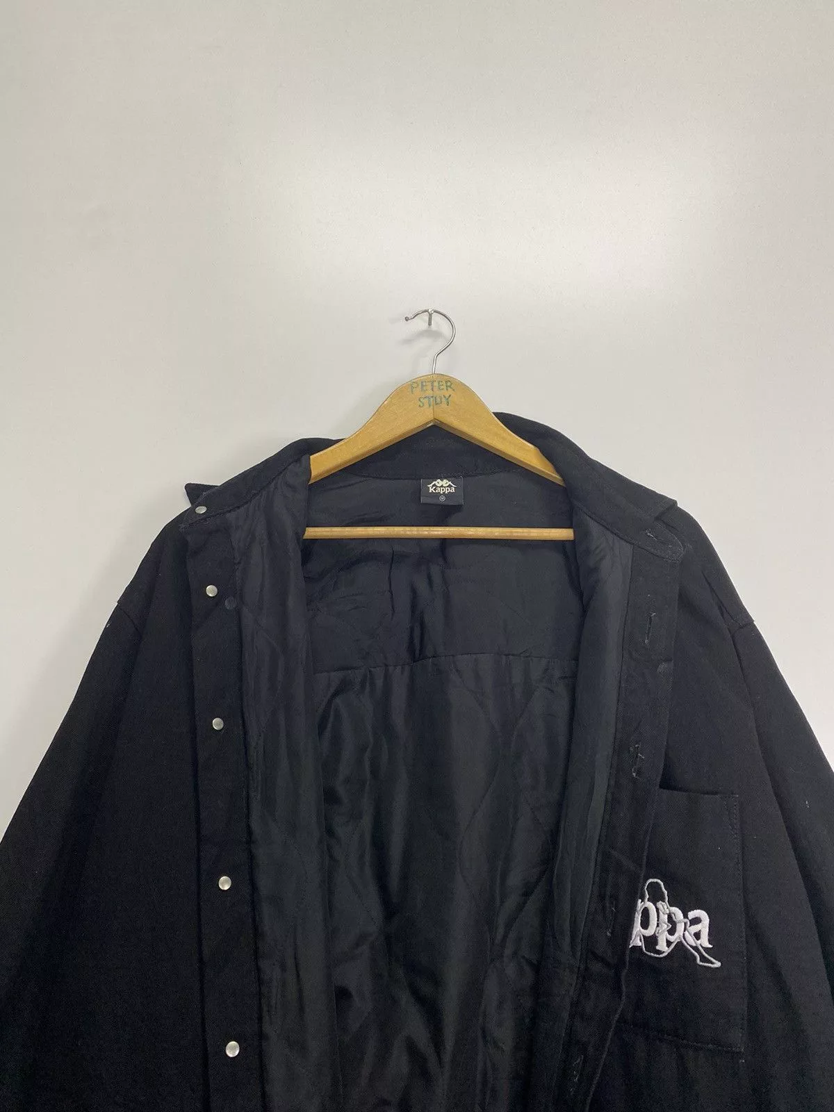 GU Light Jackets GU × Kappa Kappa Button Jacket Black