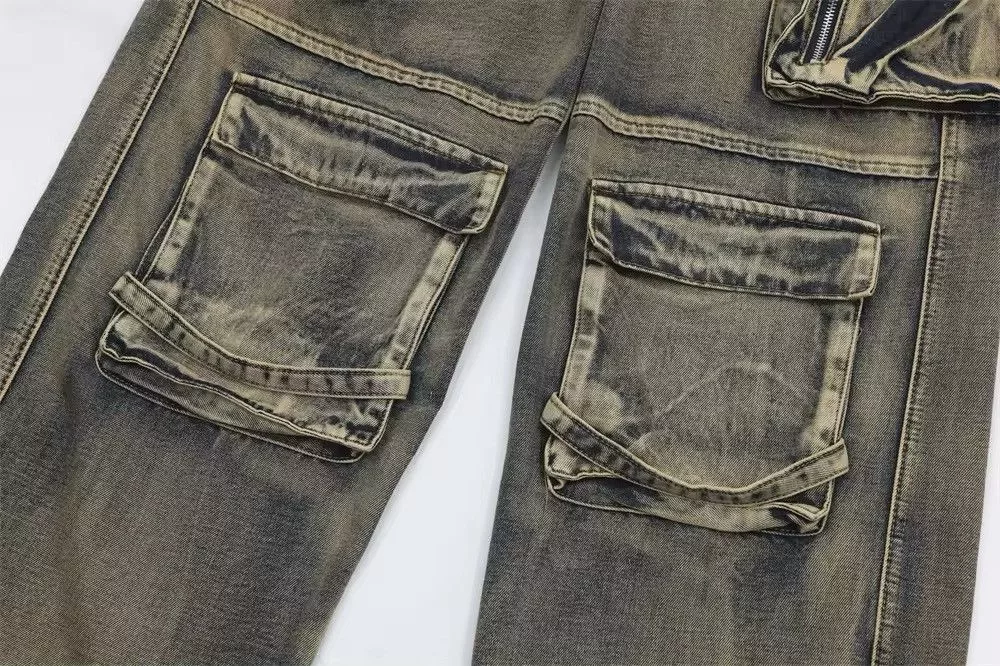Jean Denim Jean Multi Pocket Denim Gray