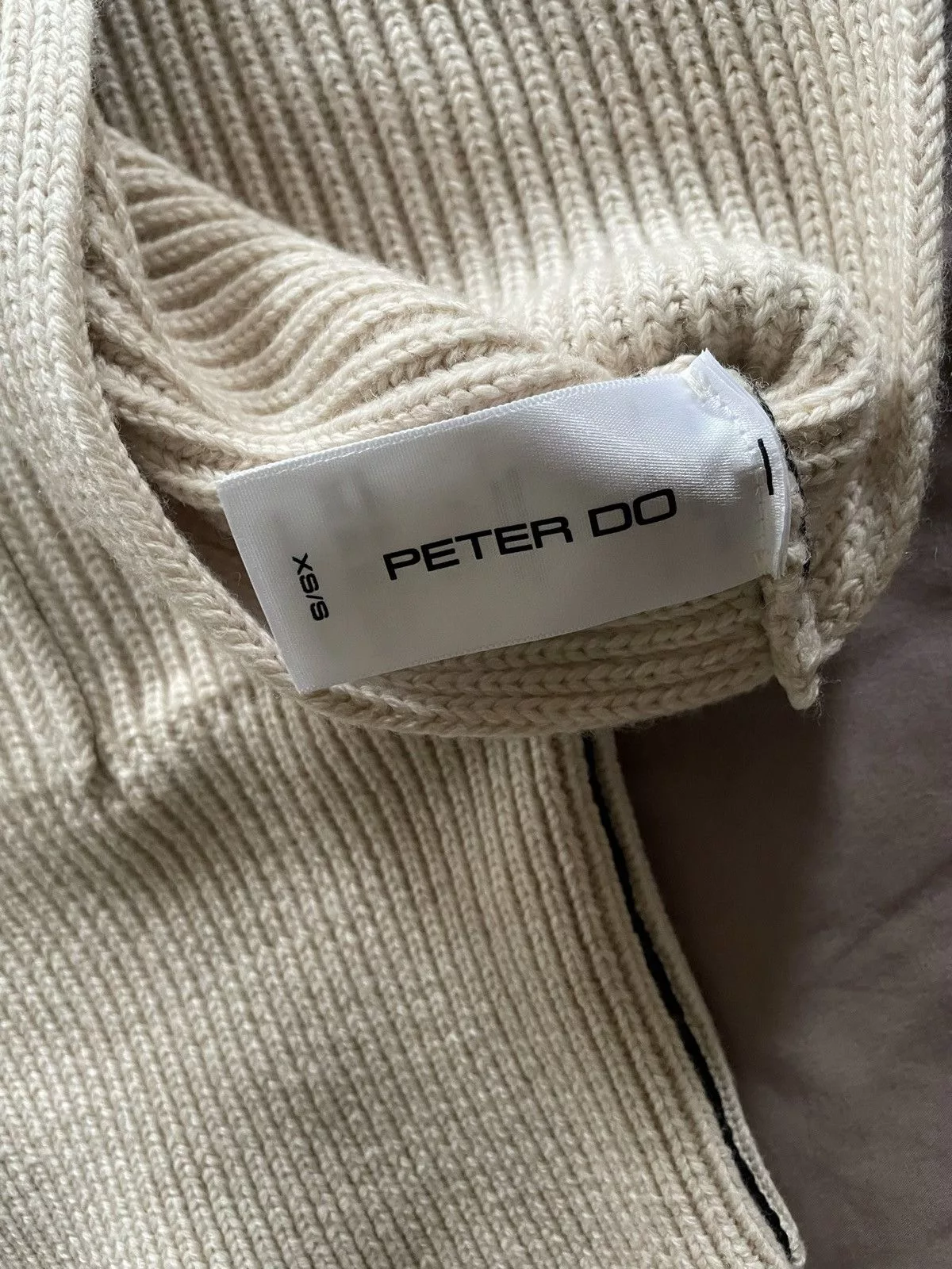 Peter Do Sweaters PETER DO KNIT CAPE TUNIC - size XS/S Beige