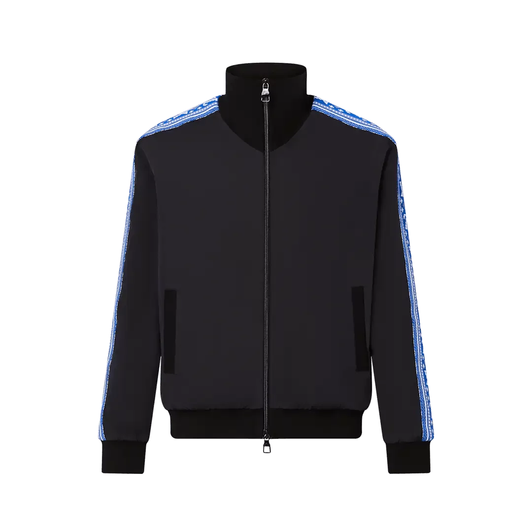 Louis Vuitton Light Jackets Louis Vuitton LV Fair Isle Stripes Nylon Tracksuit Black
