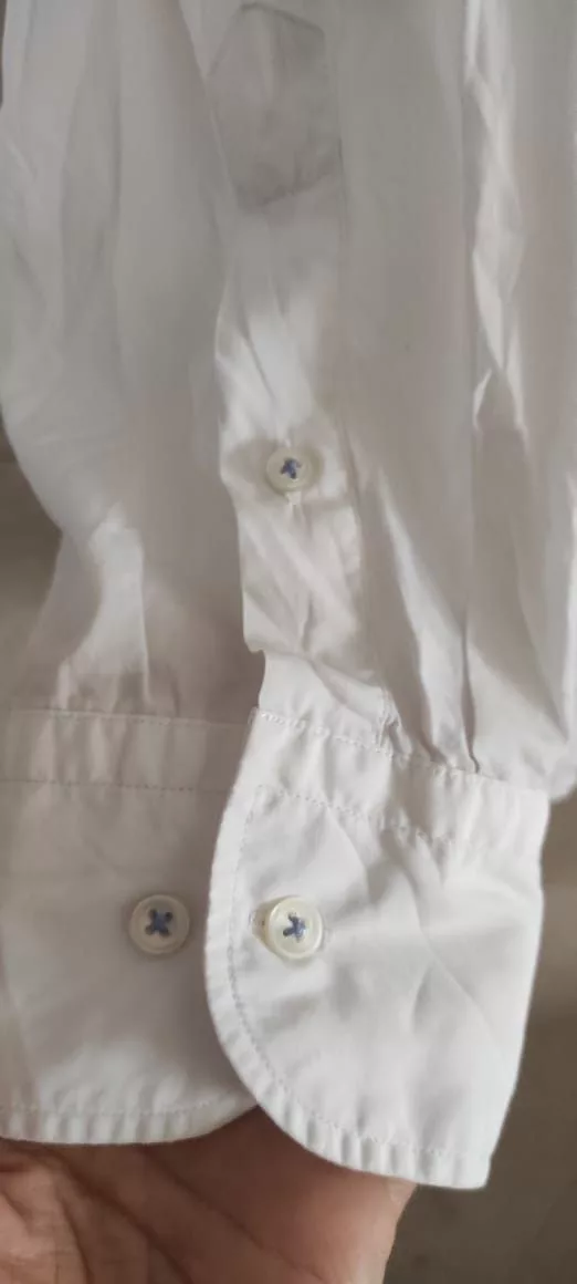 Massimo Dutti Shirts Button Ups MASSIMO DUTTI Mens White Shirt Regular Fit Cotton Excellent