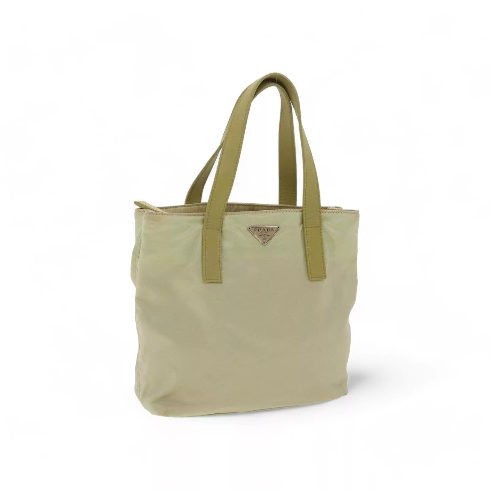 Prada Handle Bags Prada - Tessuto Basic Nylon Lino Beige Handbag City Card