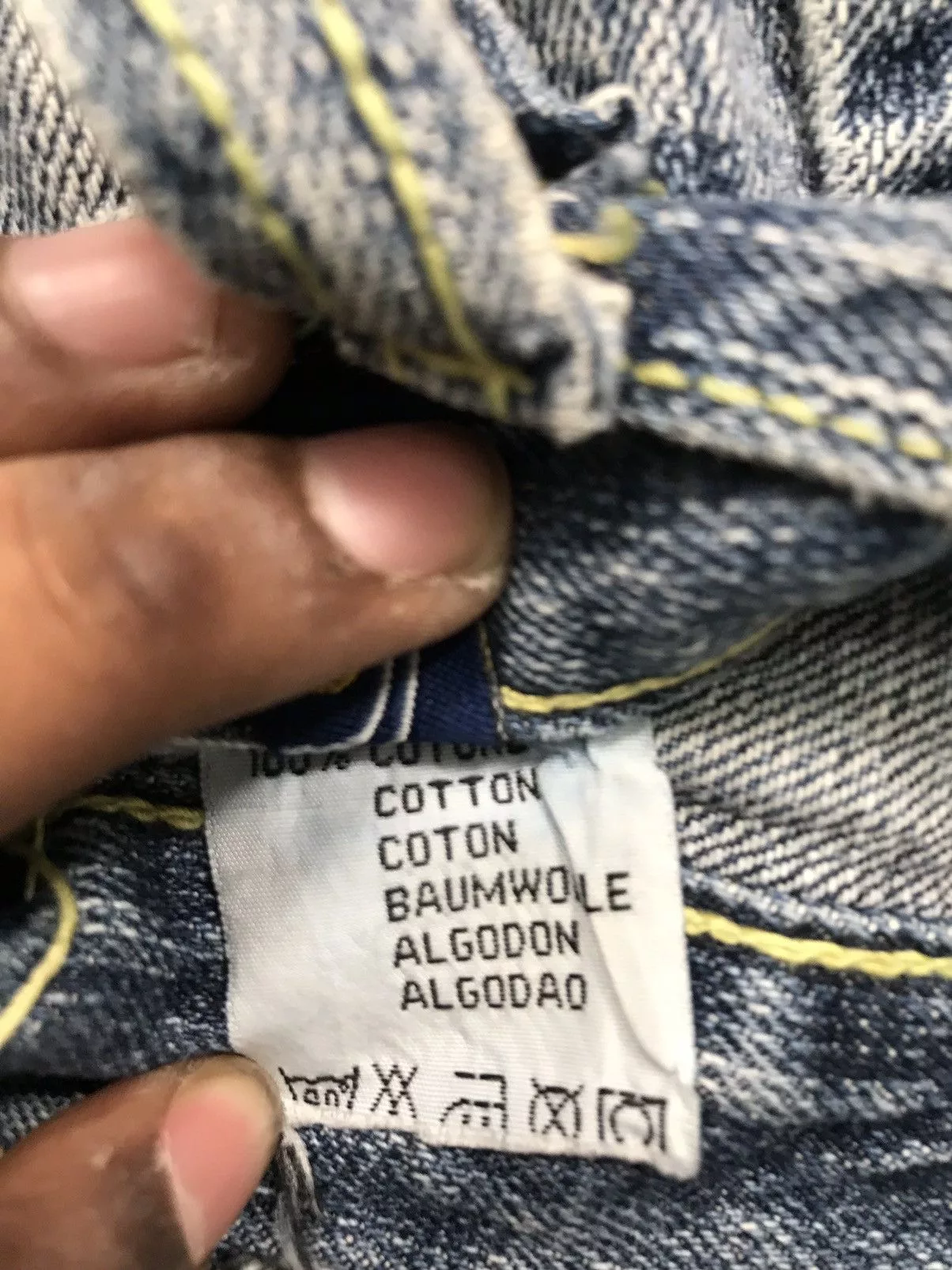 Vintage Denim Vintage pime 96 embroidered denim Blue