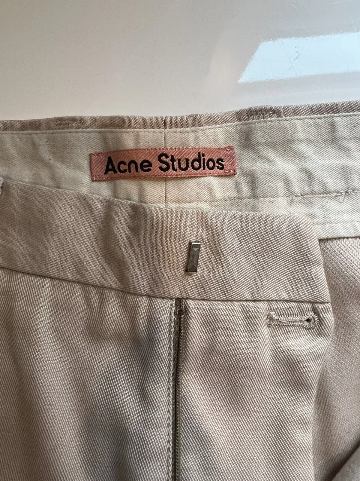 Acne Studios Casual Pants Acne Studios Beige-Pink Twill Trousers