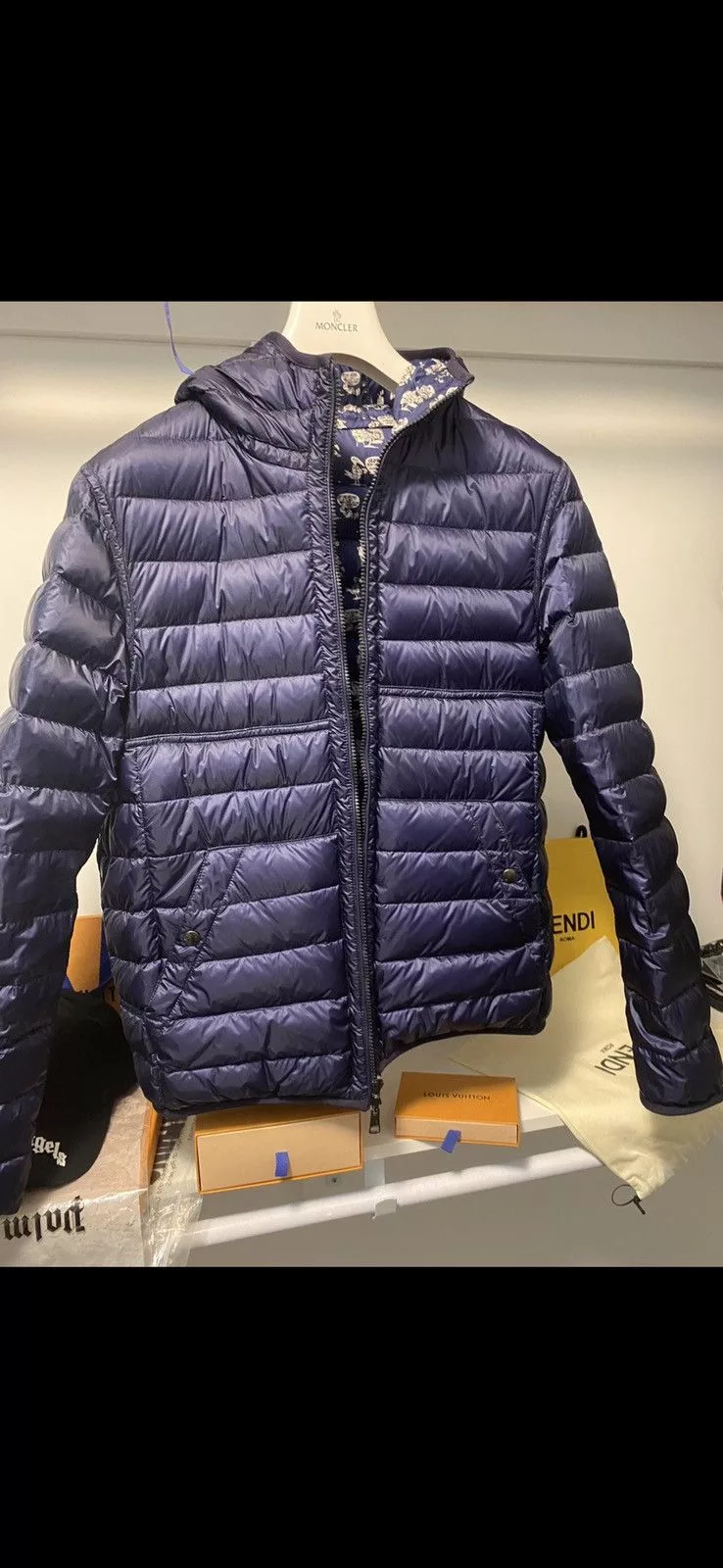 Moncler Light Jackets Moncler Oise reversible jacket Blue