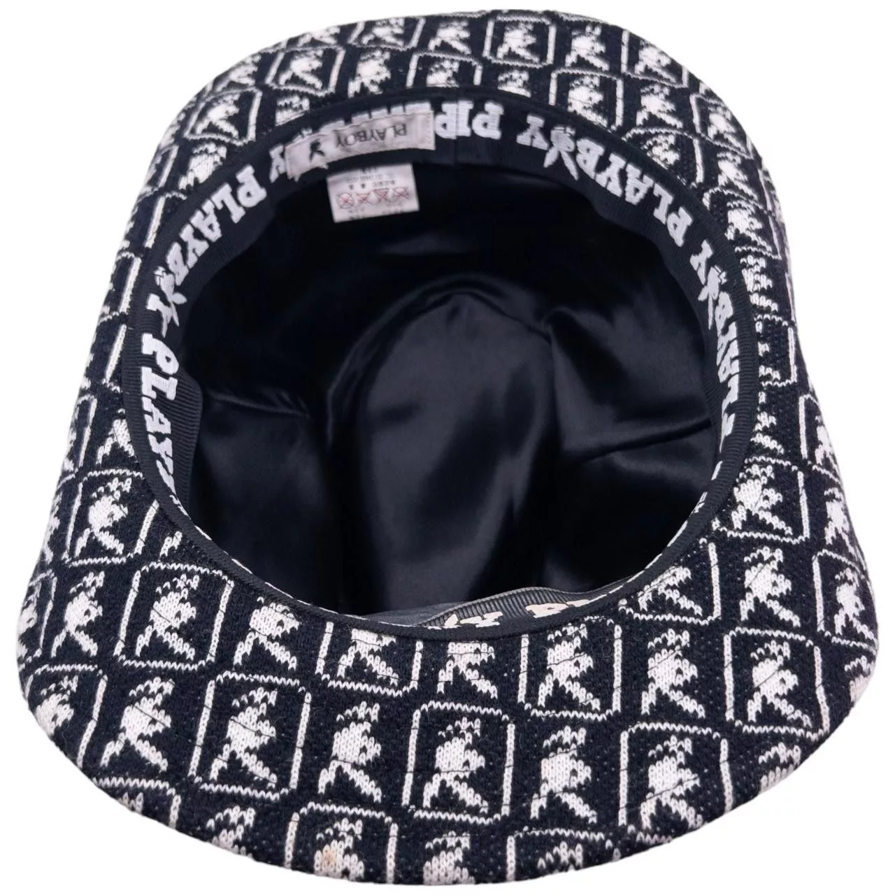 Playboy Hats Vintage Playboy Monogram Hat Black