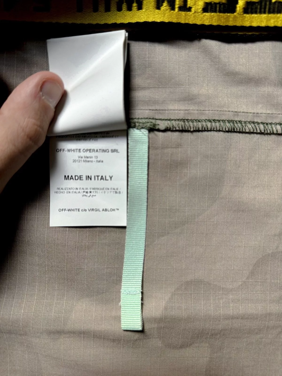 Off-White Light Jackets Off-White Field jacket Off White Black