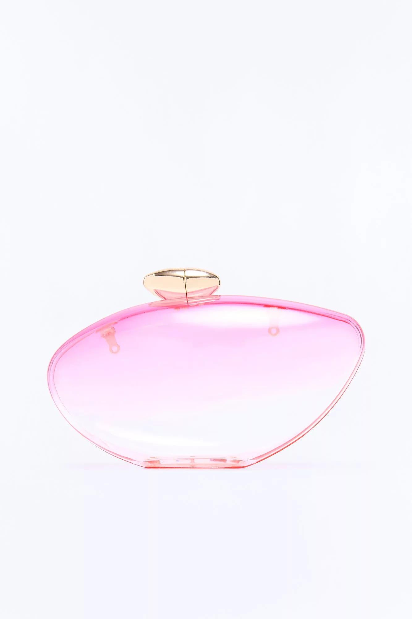 Clear As Day Clutch - Pink