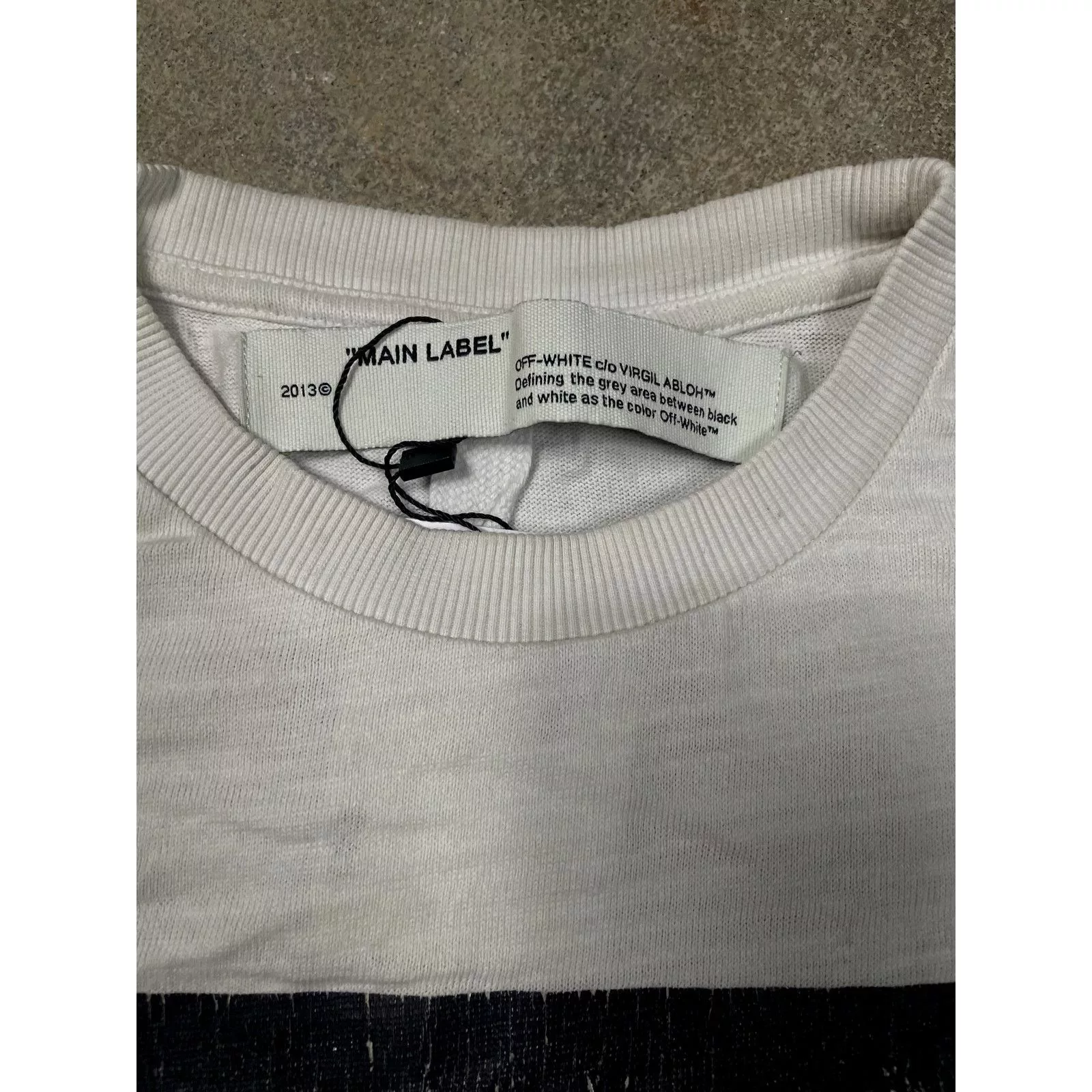 Off-White Short Sleeve T Shirts Off-White Off White Mirror Tee White Small