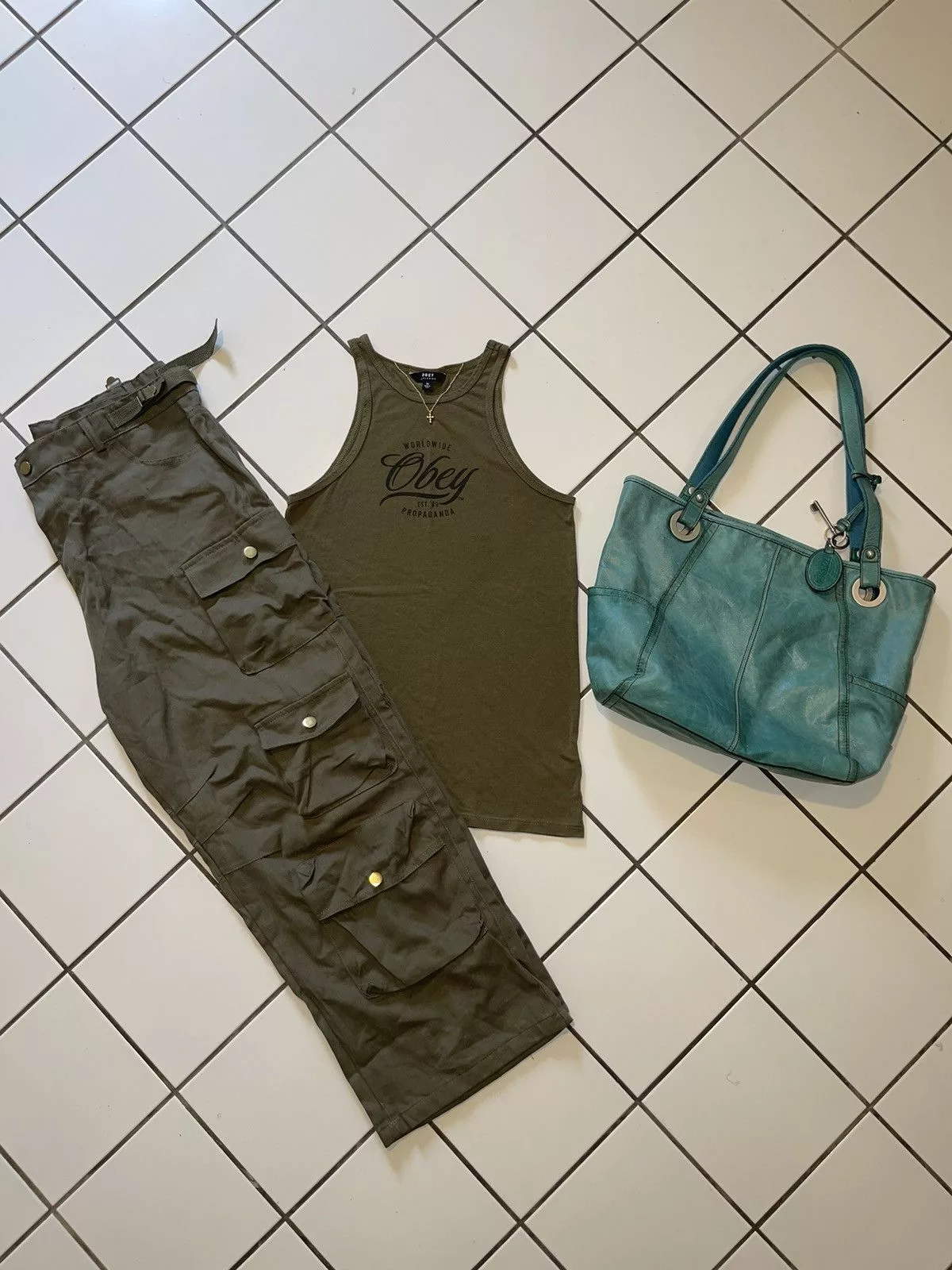 Obey Tank Tops Obey tank Green