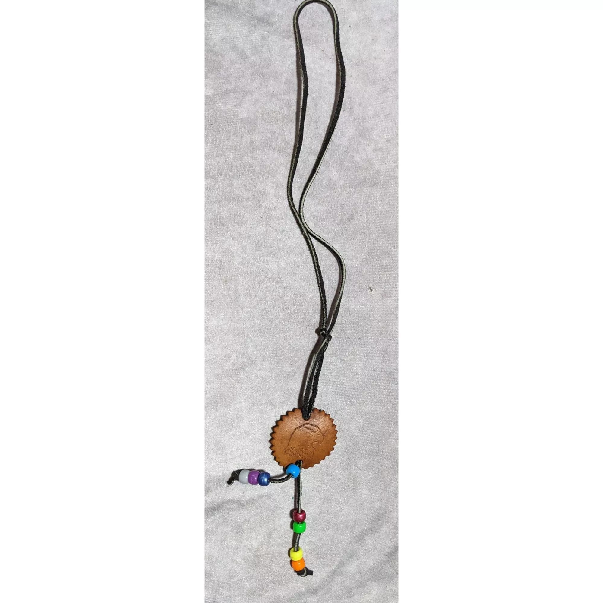 Other Necklaces Other Handmade Leather Eagle Medallion Necklace Multi