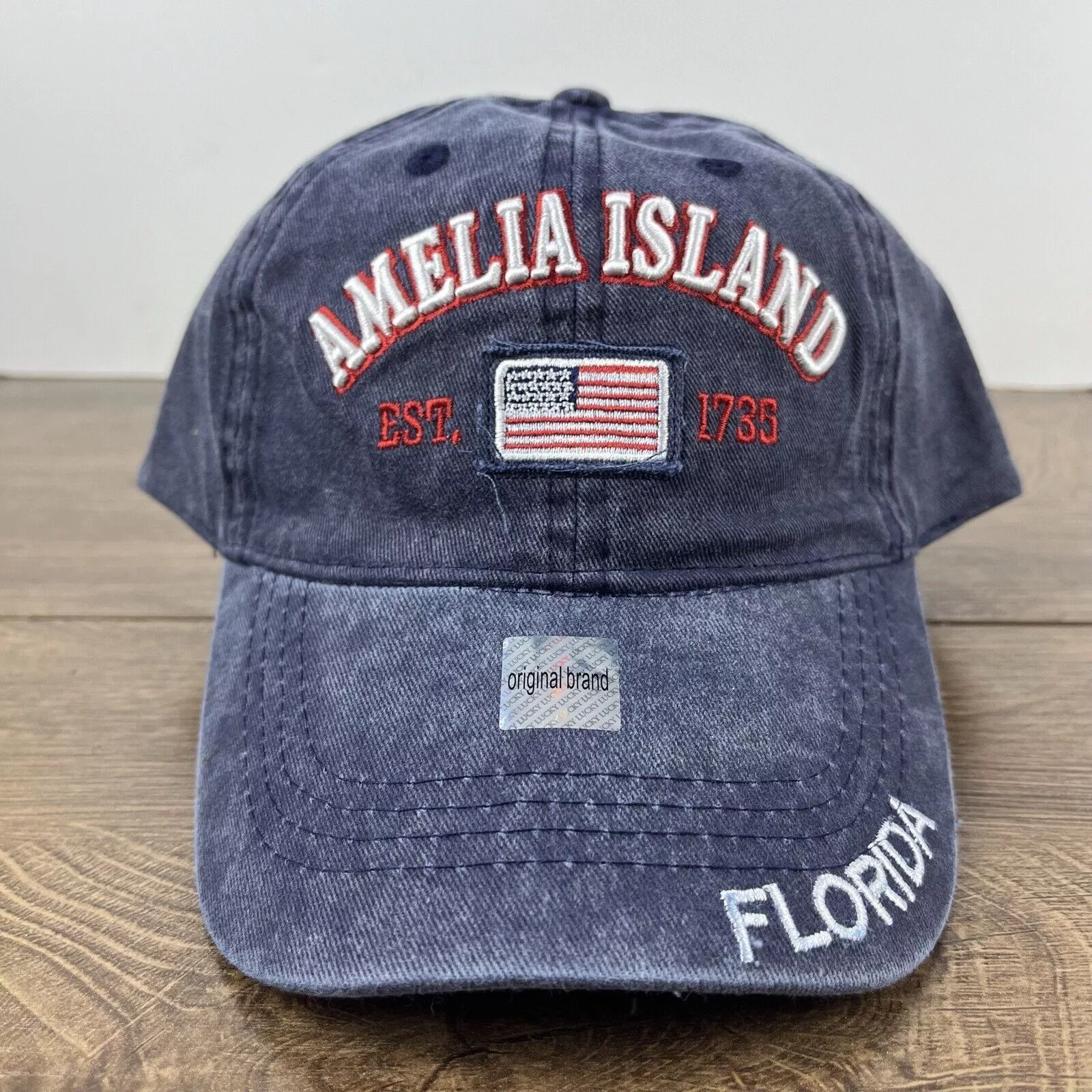 Other Hats Other Amelia Island Florida Hat Amelia Island Blue Hat Adjustable