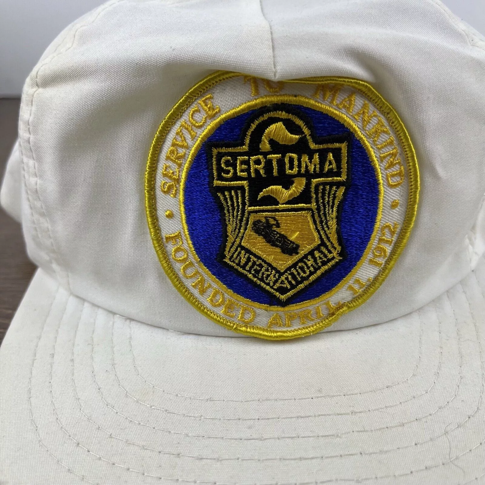 Other Hats Other Sertoma International Snapback Hat White Hat Adjustable Whit