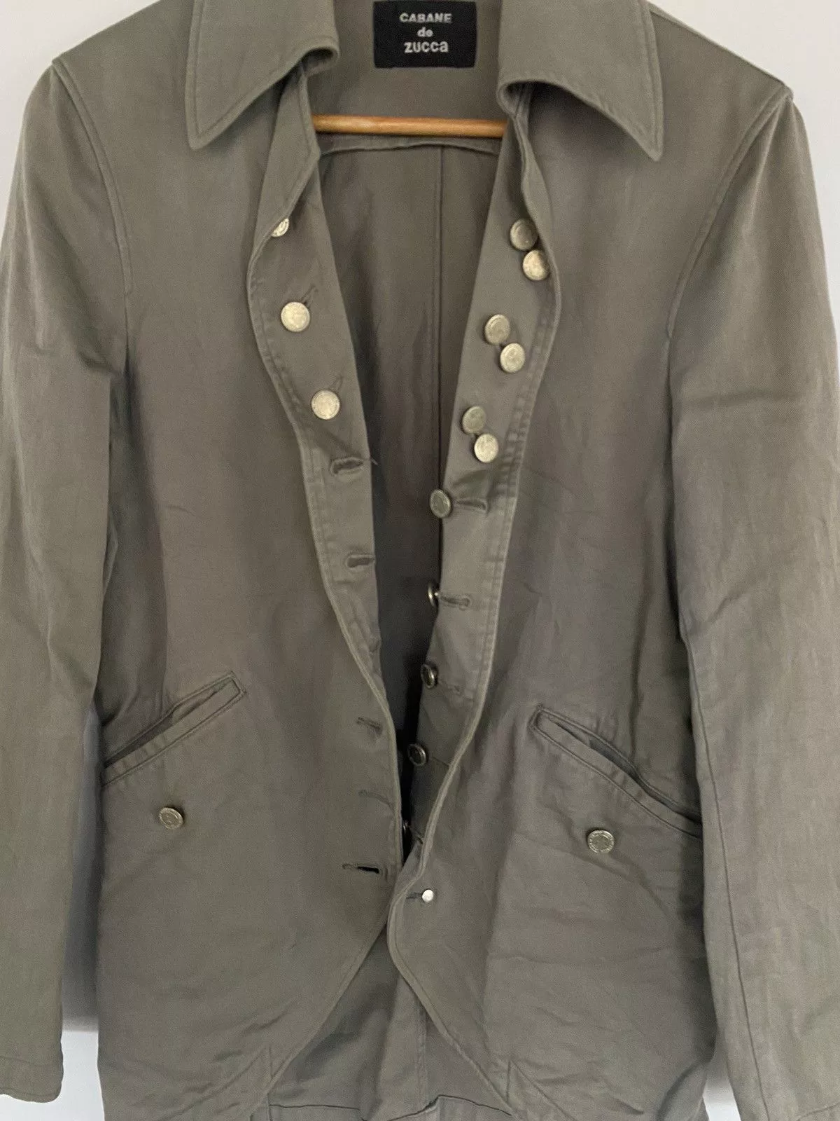 CABANE de ZUCCa Jackets CABANE de ZUCCa Cabana De Zucca Ladies Button up Jacket Gray
