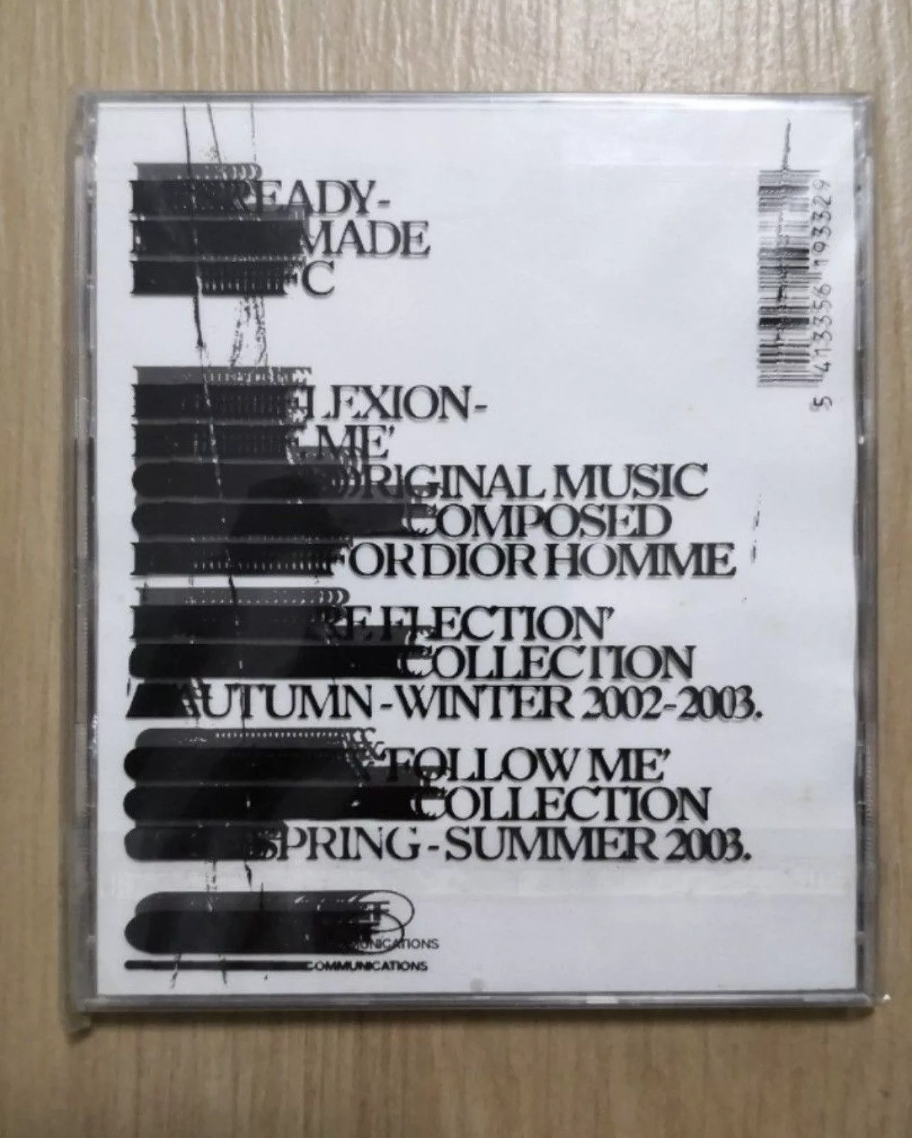 Dior Miscellaneous Dior × Hedi Slimane Dior Homme 2002 FW show original music Black