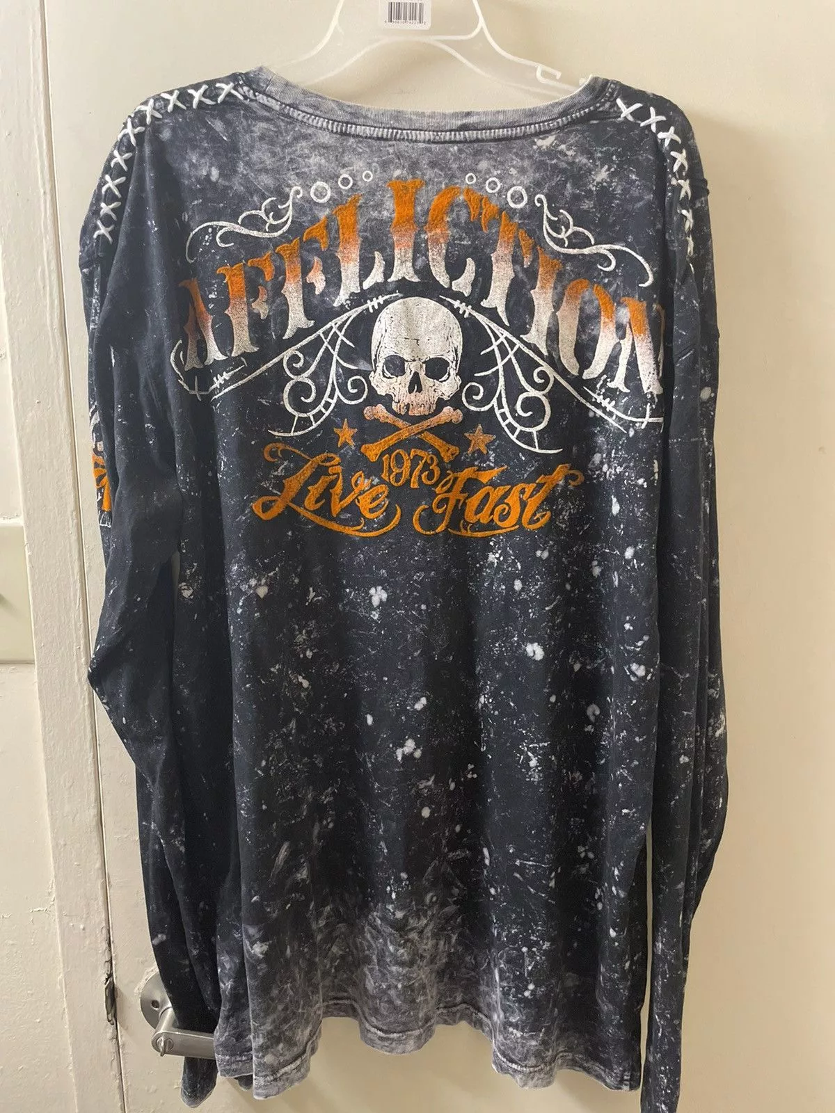 Affliction Long Sleeve T Shirts Affliction tee Black