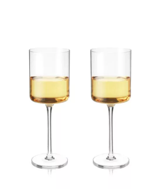 Laurel Crystal White Wine Glasses